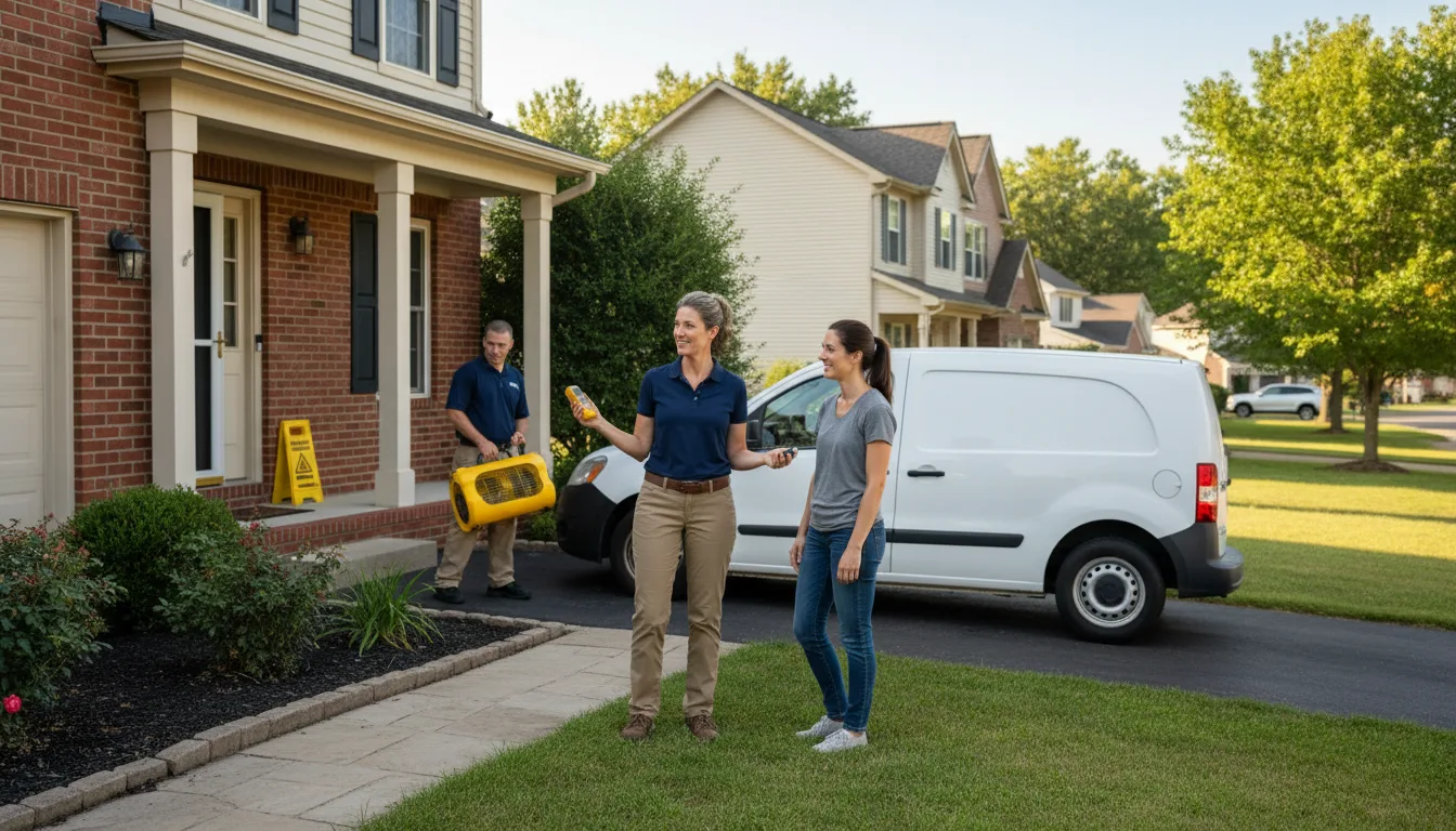 Residential water damage restoration in Gloucester Township, NJ